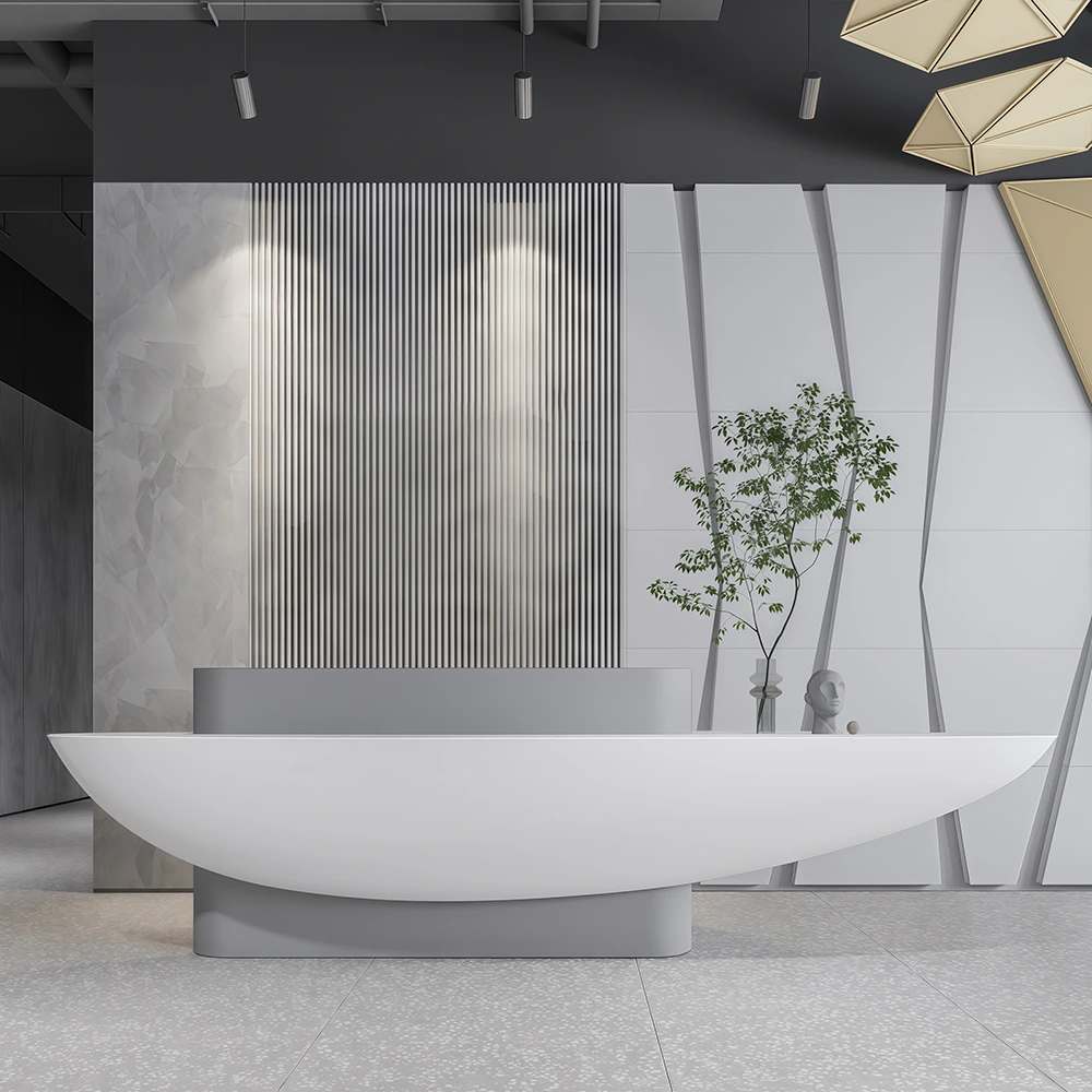 Creative Shaped Reception Desk - image 6