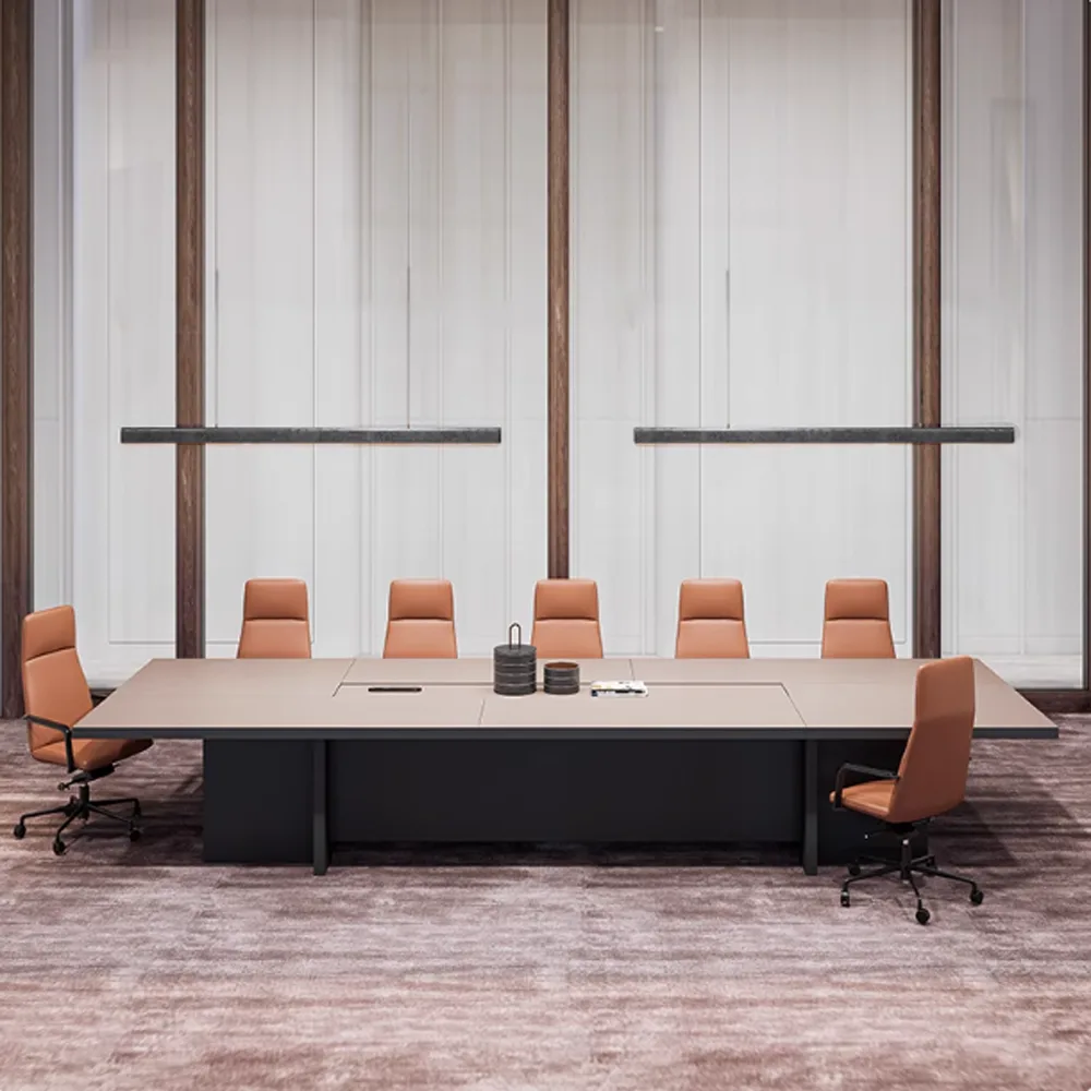 Modern Rectangular Thickened Conference Table - image 2