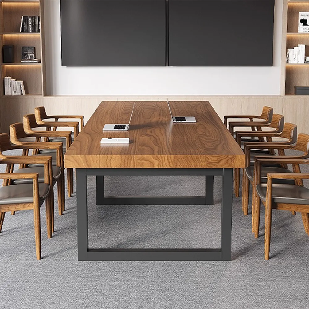 Modern Minimalist Solid Wood Conference Table - image 4