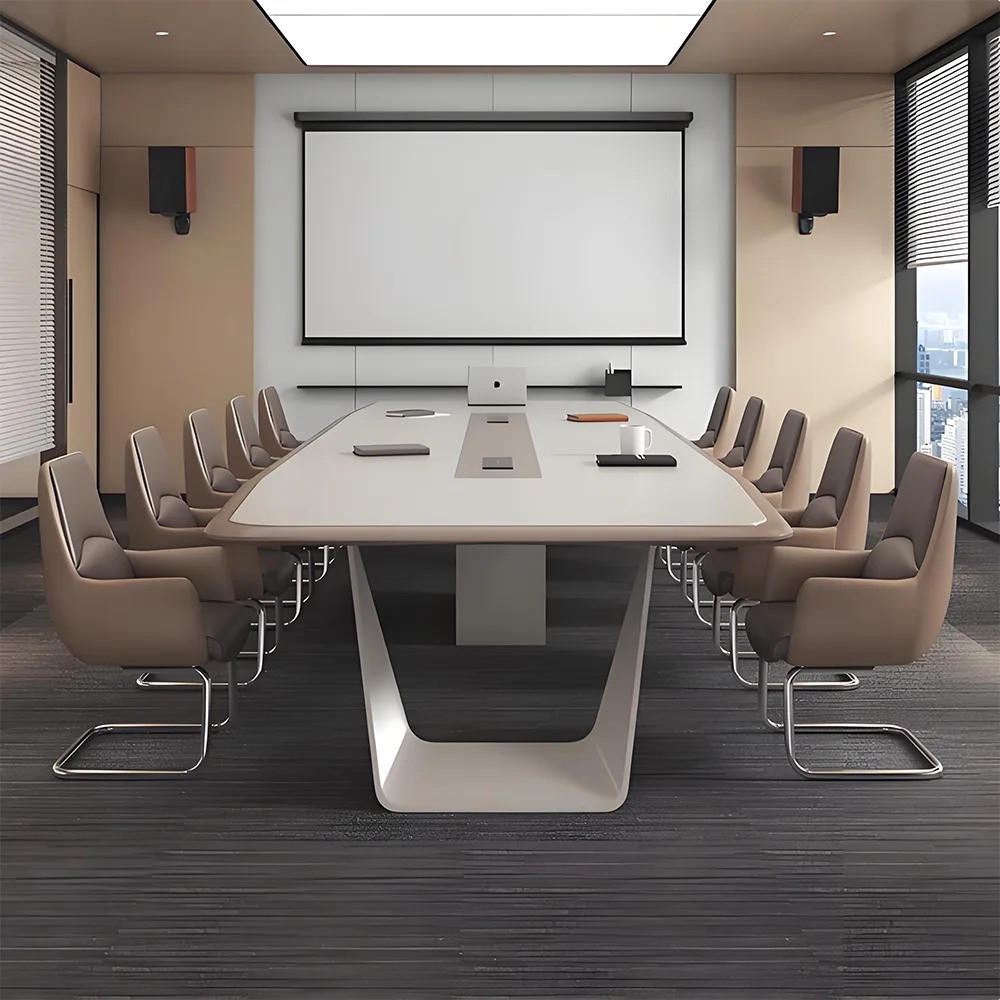 Modern Light Luxury Lacquer Conference Table - image 4