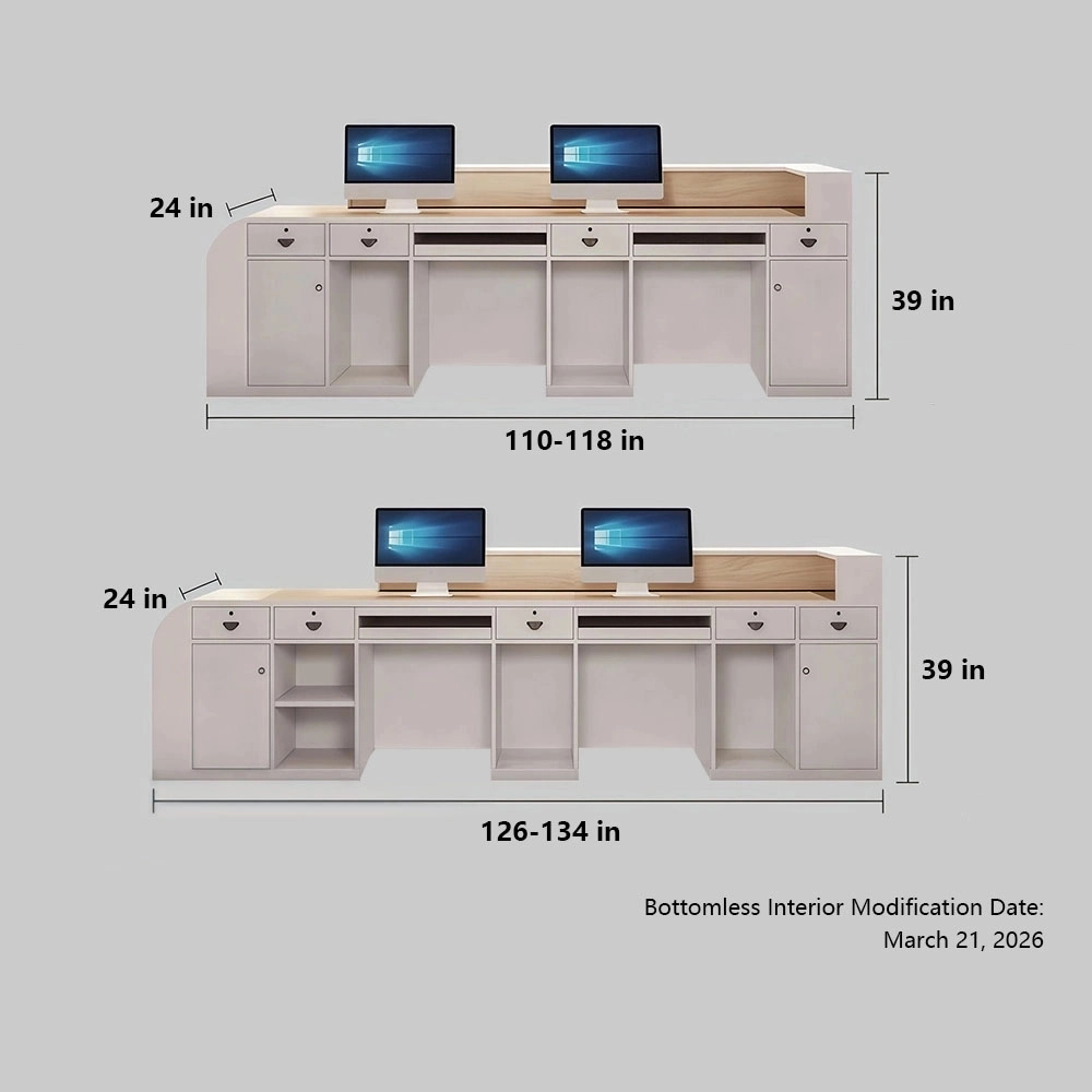Modern Reception Desks - Office, Hotel & School Front Counter - image 8