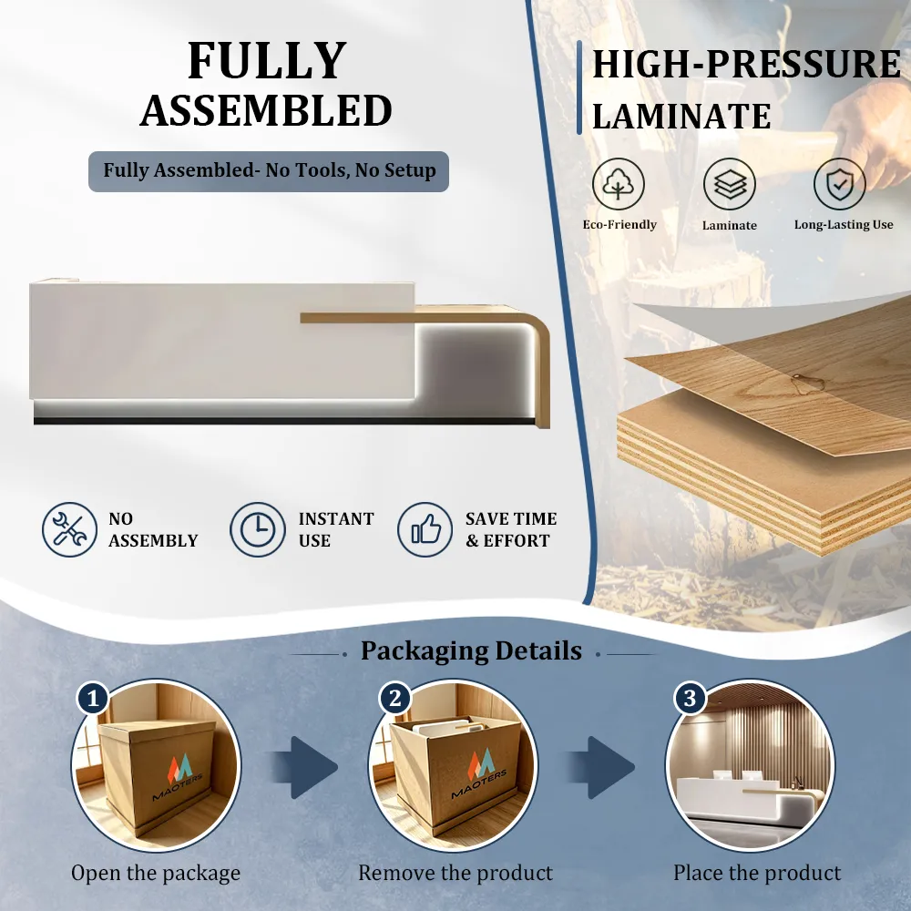 Modern Reception Desks - Office, Hotel & School Front Counter - image 10