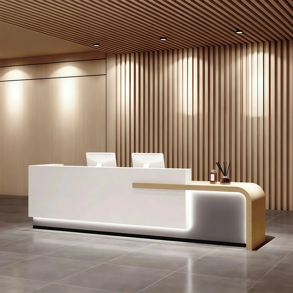 Modern Reception Desks - Office, Hotel & School Front Counter - image 2