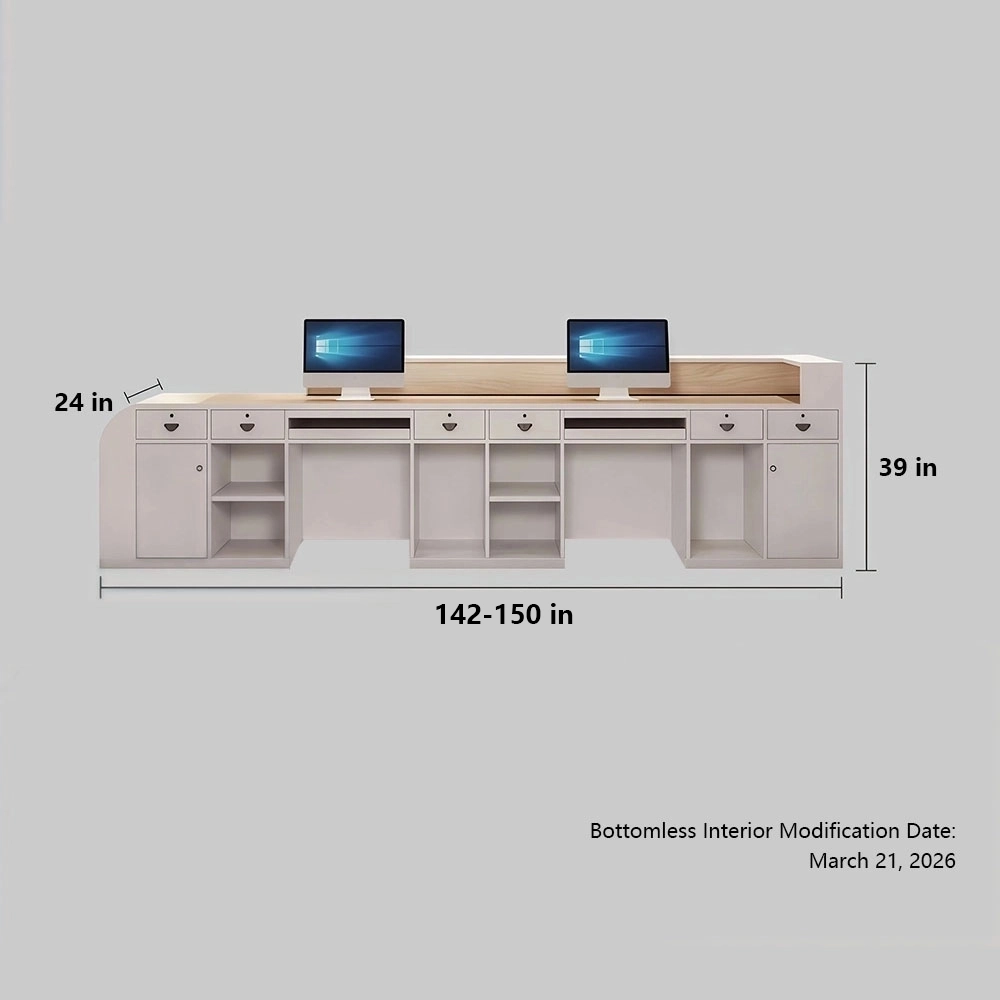 Modern Reception Desks - Office, Hotel & School Front Counter - image 9