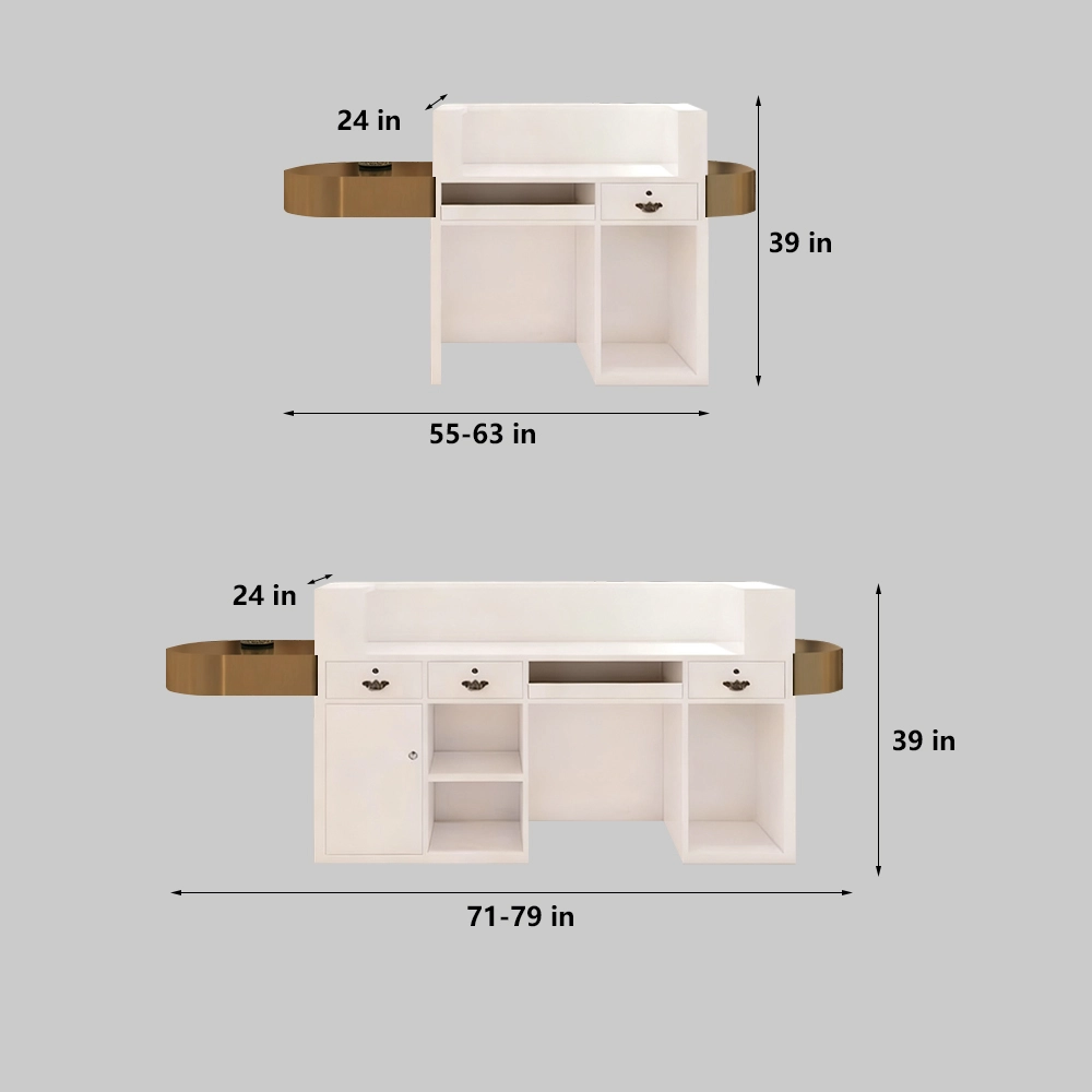 Modern Reception Desk - Boutique &amp; Salon Counter - image 6
