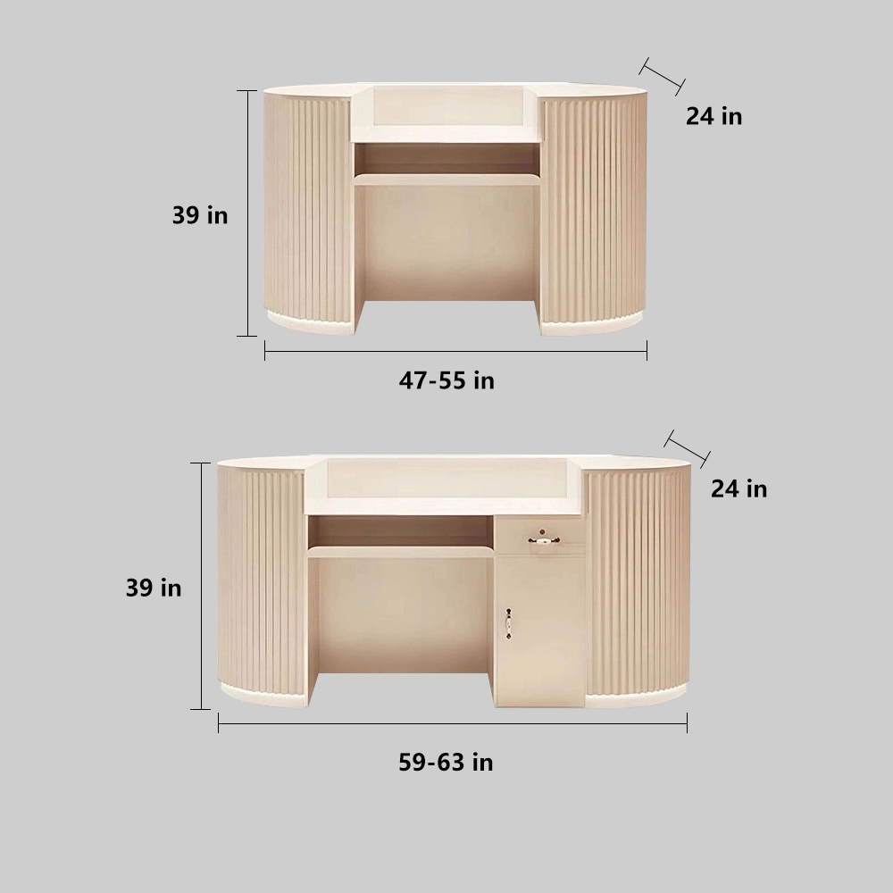 Cream Style Cashier Desk - Boutique Counter - image 6