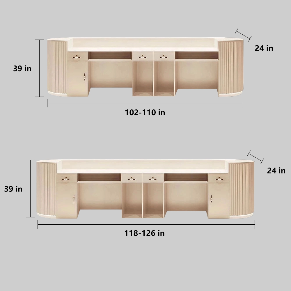 Cream Style Cashier Desk - Boutique Counter - image 8