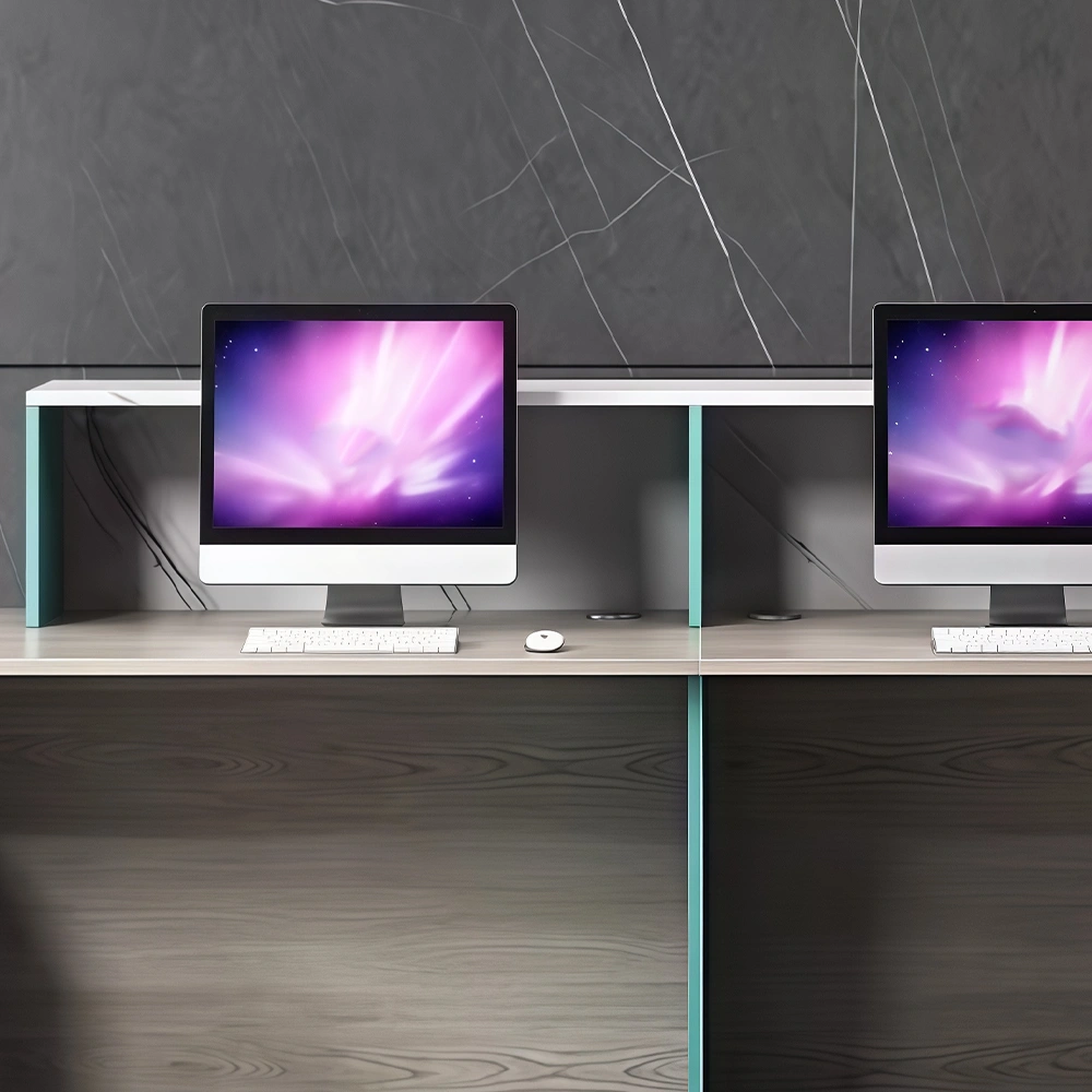 Minimalist Office Front Desk - Modern Reception Counter - image 5
