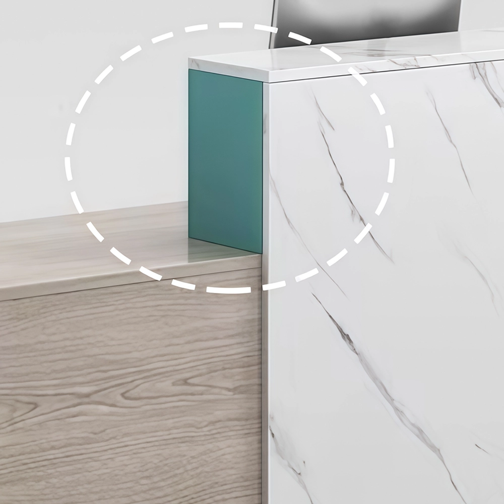 Minimalist Office Front Desk - Modern Reception Counter - image 7