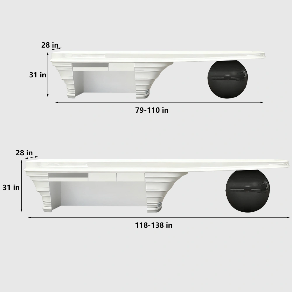 Modern Lacquer Reception Desk - Sales Center &amp; Hotel Front Counter - image 5