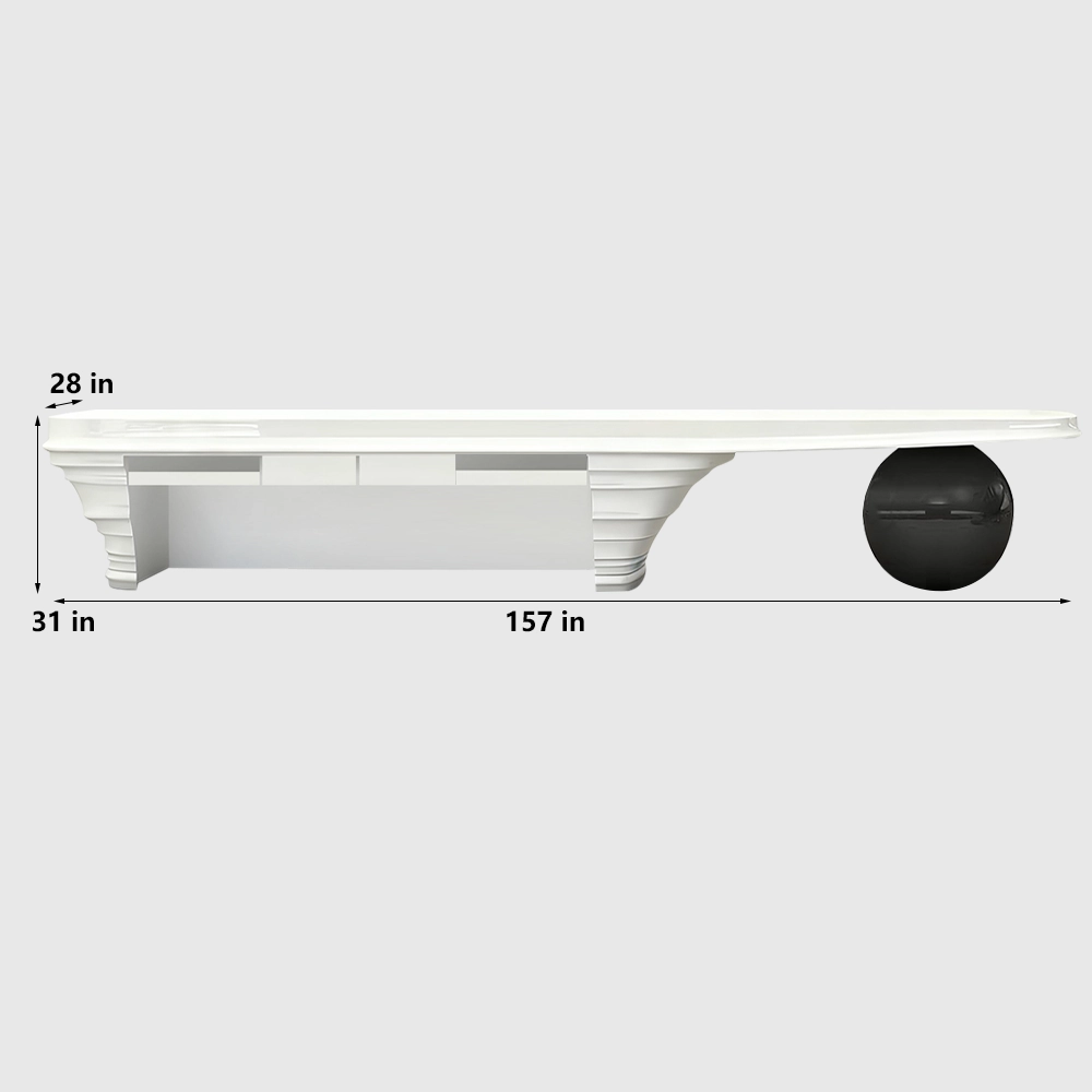 Modern Lacquer Reception Desk - Sales Center &amp; Hotel Front Counter - image 6
