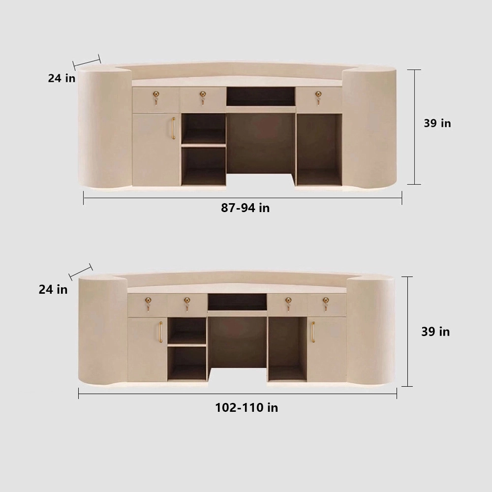 Curved Front Desk For Commercial Spaces - image 8