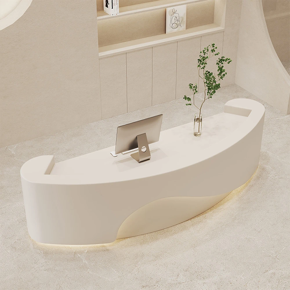 Curved Front Desk For Commercial Spaces - image 4