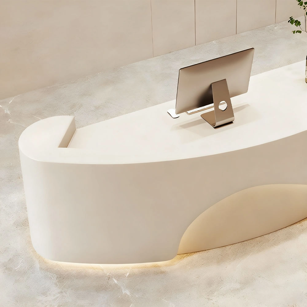 Curved Front Desk For Commercial Spaces - image 5