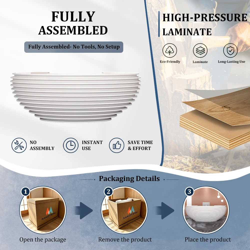 Curved Lacquer Reception Desk - Modern Hotel &amp; Office Counte - image 9