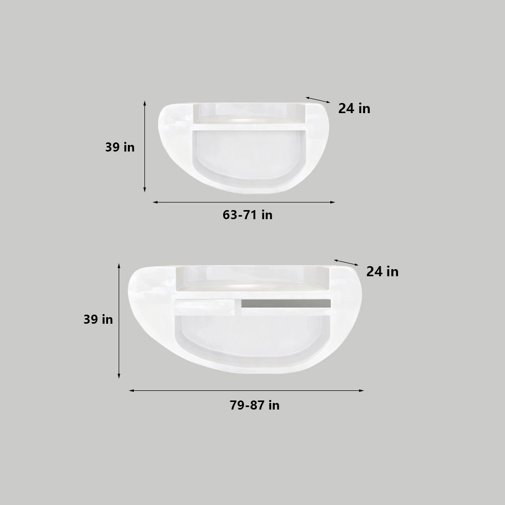 Fiberglass Reception Desk - Custom Shaped Counter For Clinic &amp; Office - image 6