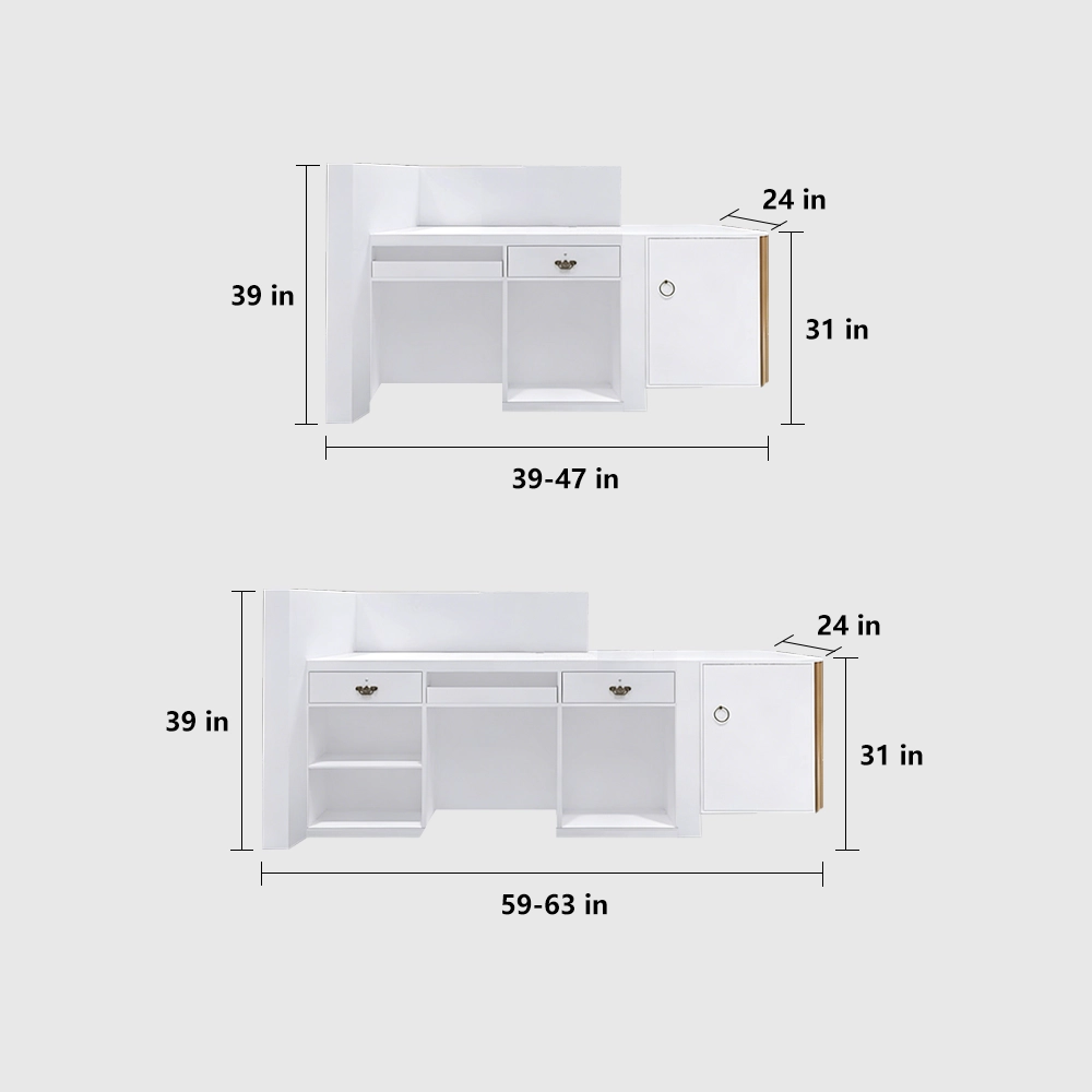 Modern Chinese Reception Desk - Salon &amp; Office Front Counter - image 9