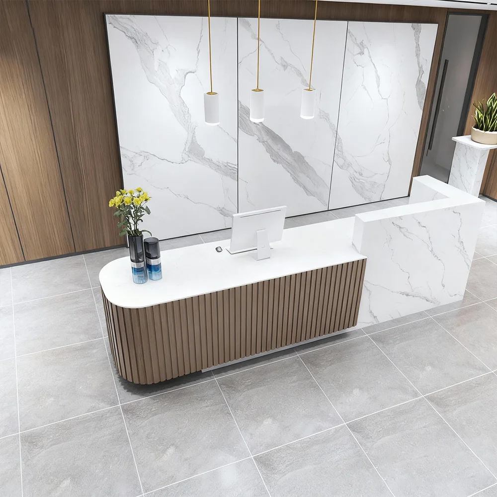 Modern Chinese Reception Desk - Salon &amp; Office Front Counter - image 4