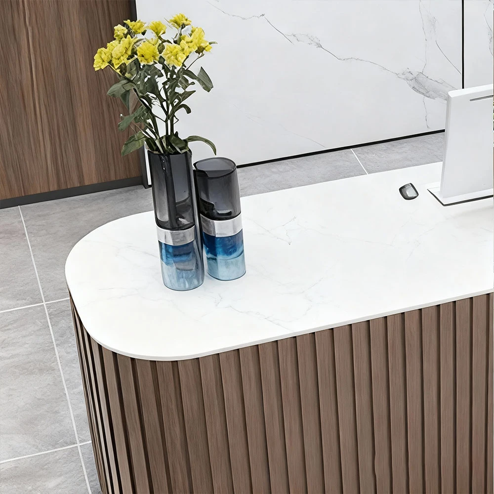 Modern Chinese Reception Desk - Salon &amp; Office Front Counter - image 6