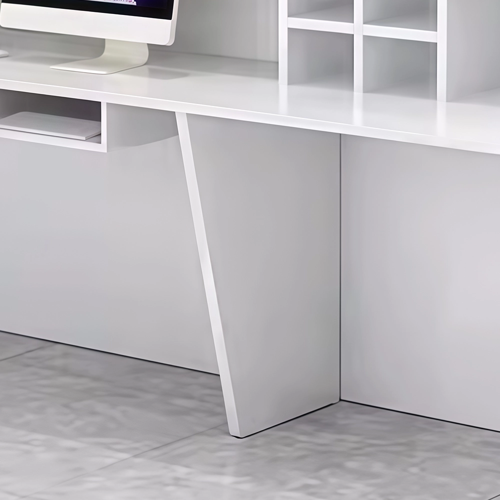 Modern Office Reception Desk - Compact &amp; Stylish Front Counter - image 5
