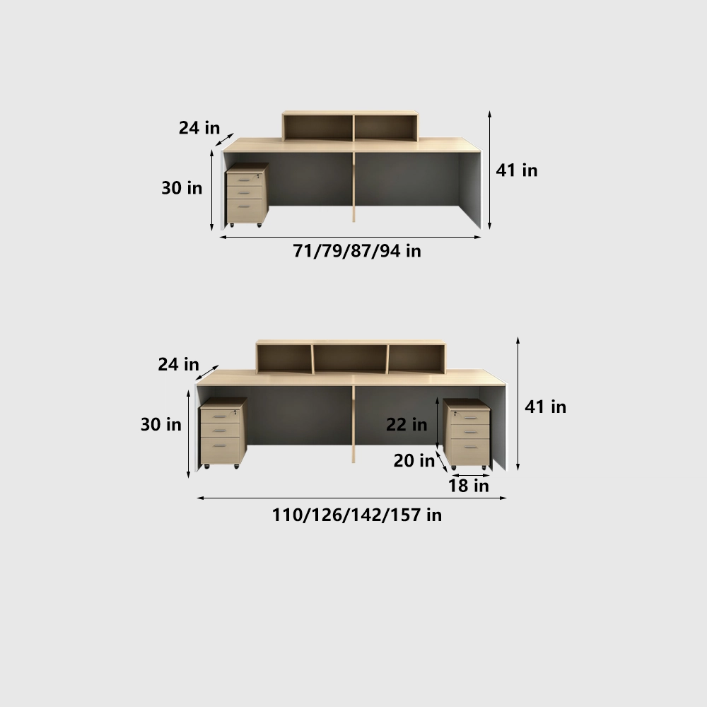 Small Office Front Desk - Modern Reception Counter - image 9