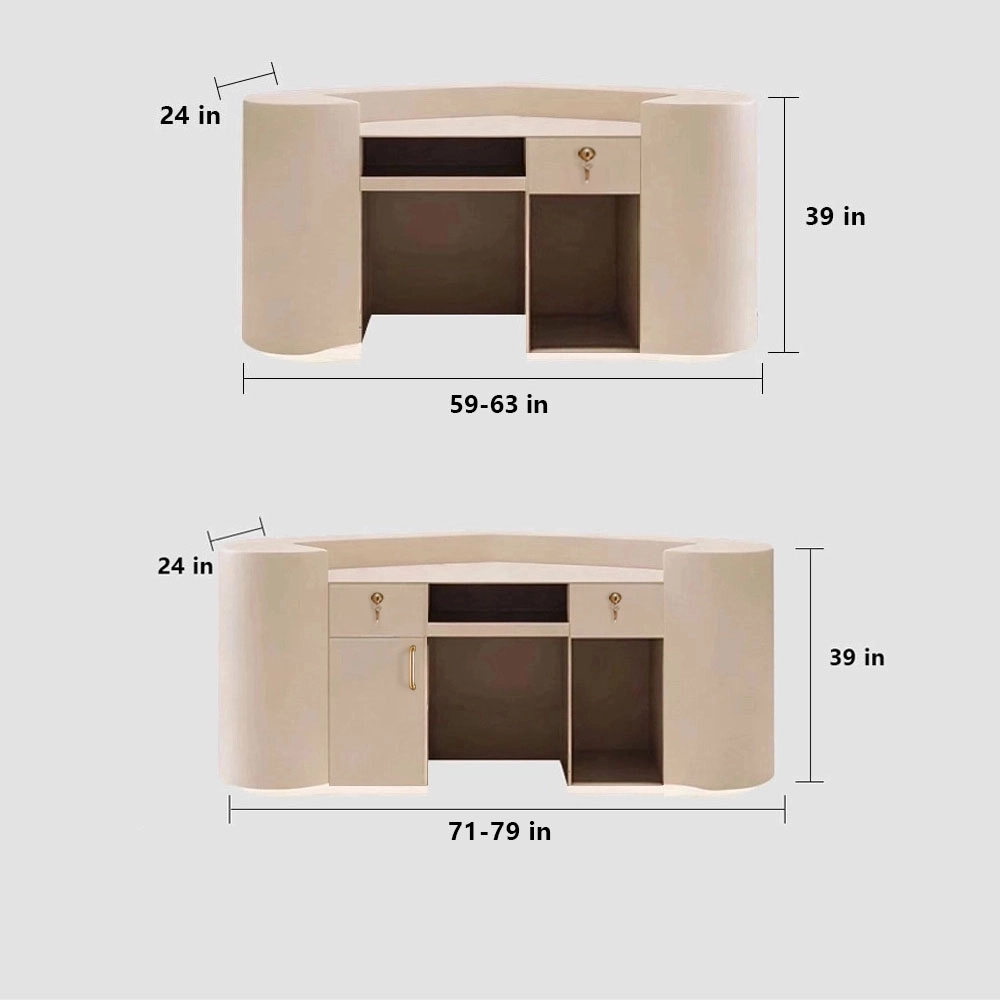 Curved Front Desk For Commercial Spaces - image 7