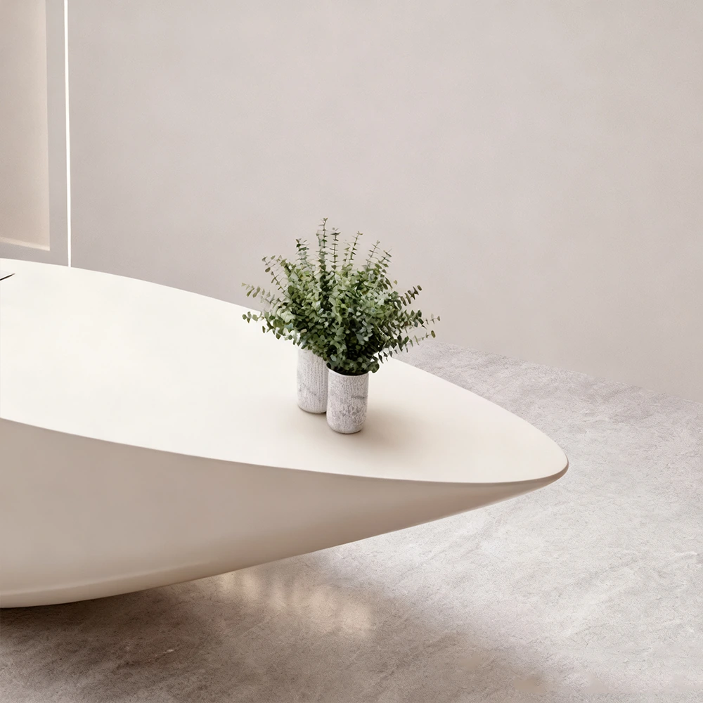 Curved Fiberglass Counter - Modern Reception Desk - image 9