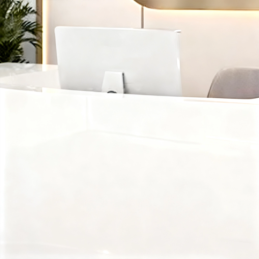Branding Reception Desk - Sleek Lacquer Design - image 4