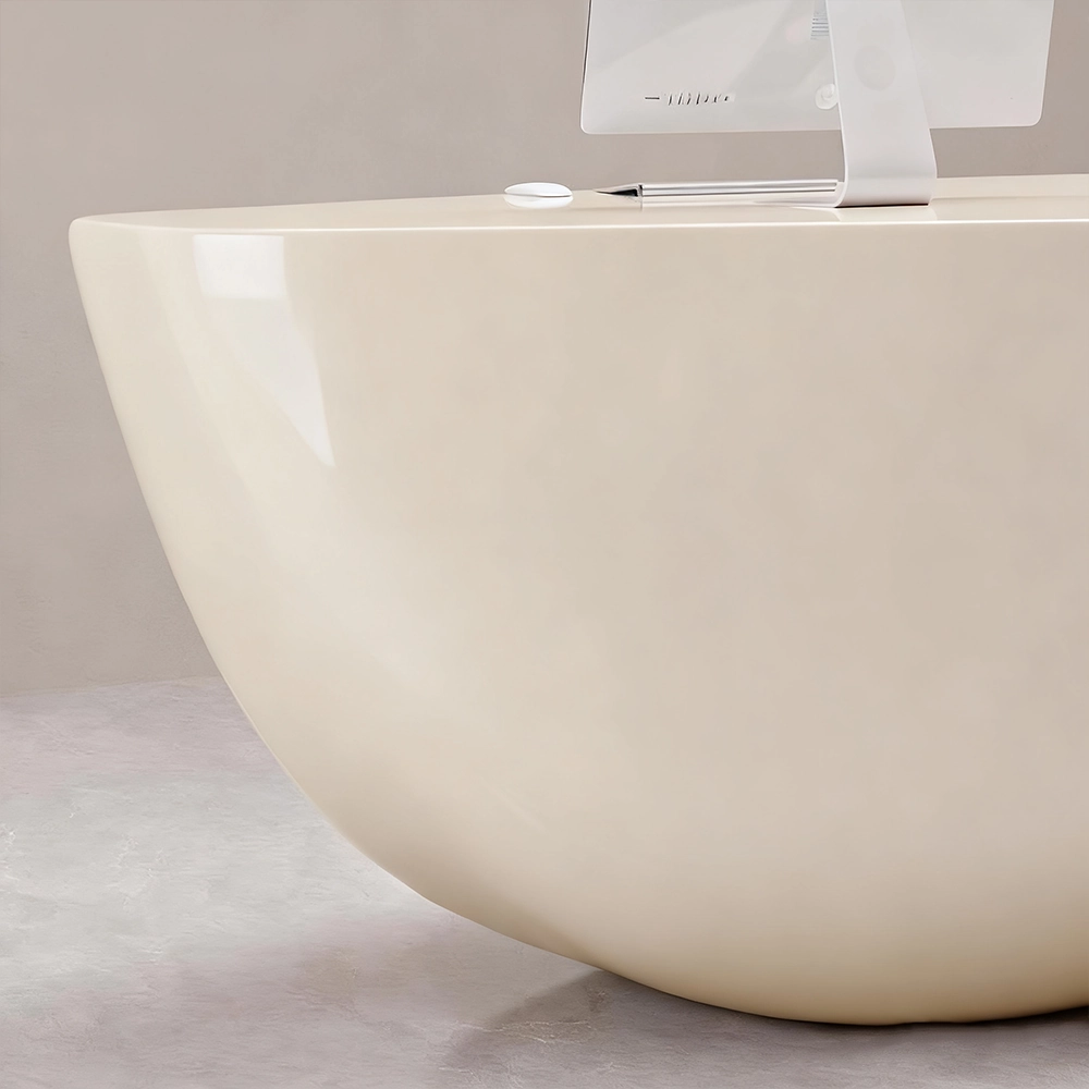 Curved Fiberglass Counter - Modern Reception Desk - image 10
