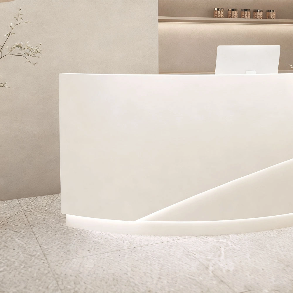 Luxury Curved Reception Desk - Salon &amp; MedSpa Counter - image 18