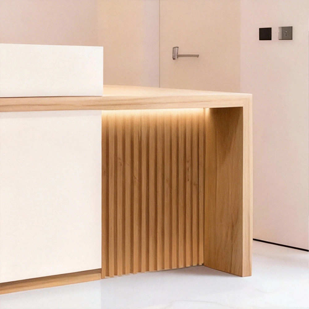 Luxury Wabi-Sabi Reception Desk - Salon & Boutique Counter - image 5