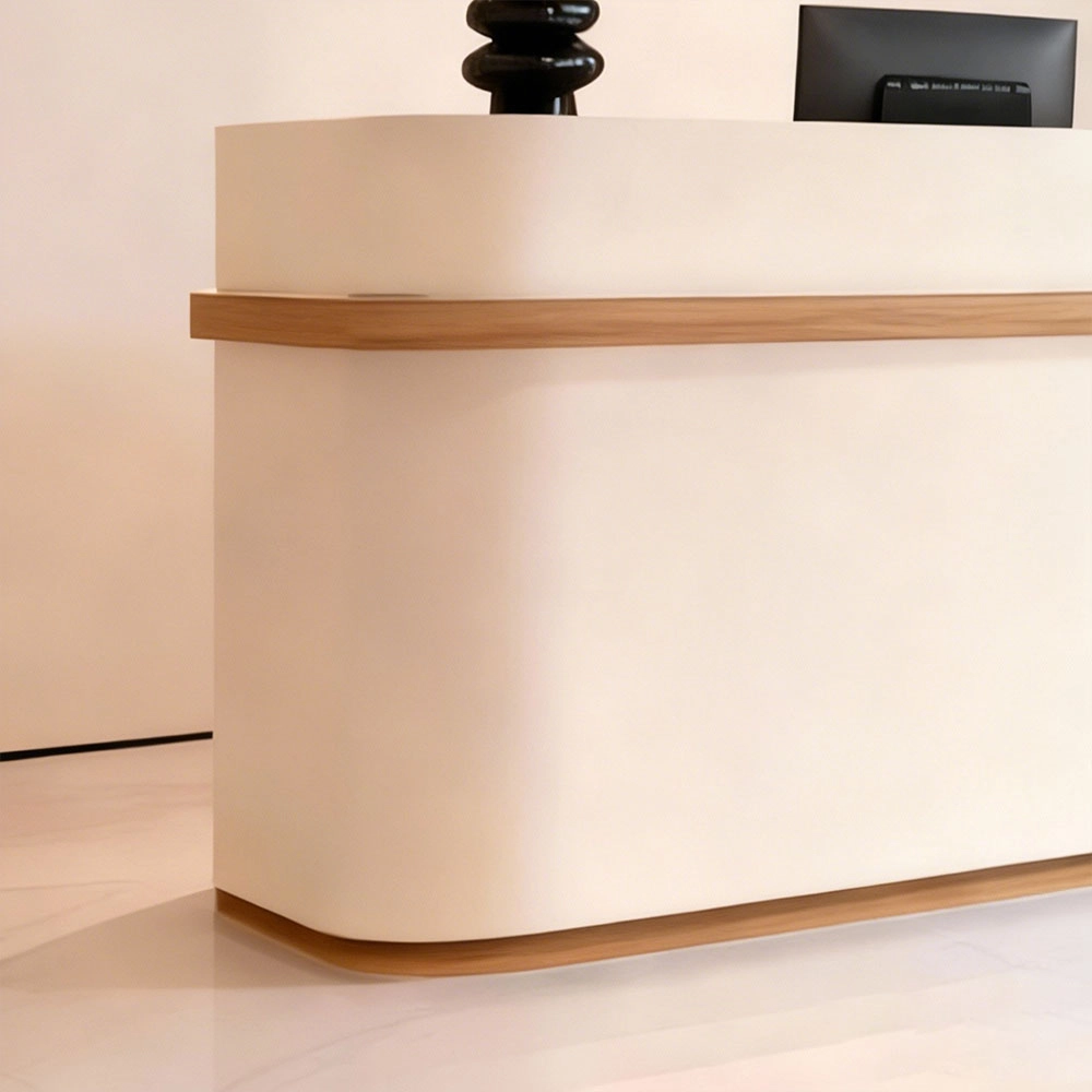 Luxury Wabi-Sabi Reception Desk - Salon & Boutique Counter - image 6