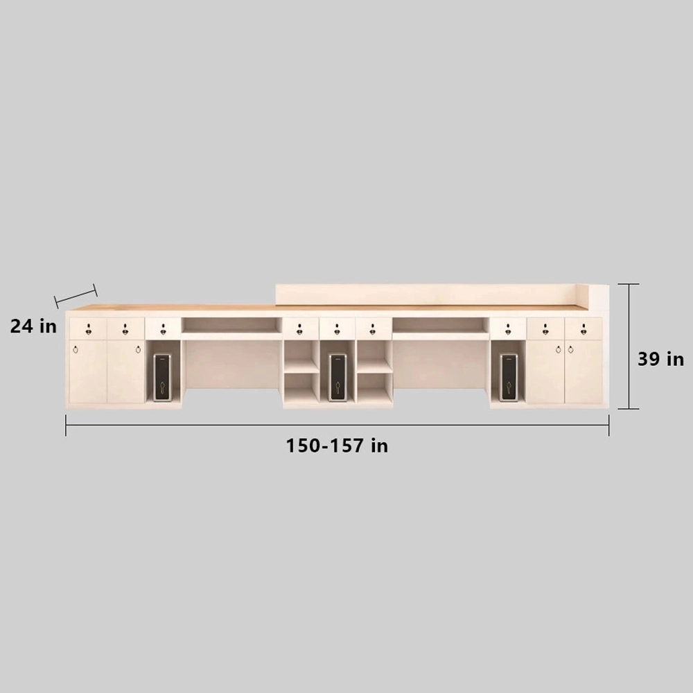 Luxury Wabi-Sabi Reception Desk - Salon & Boutique Counter - image 10