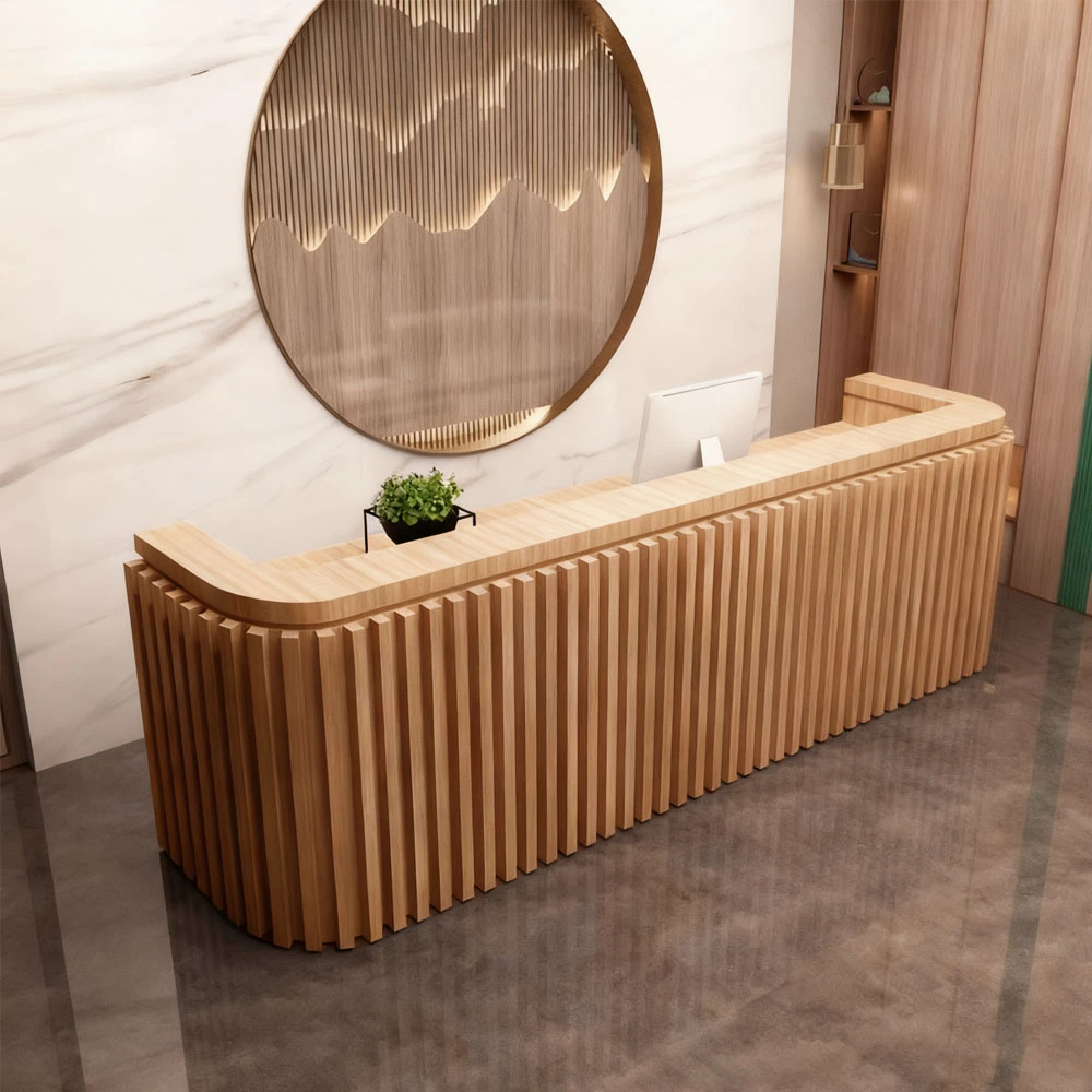 Minimalist Reception Desk - Office Front Desk - image 3