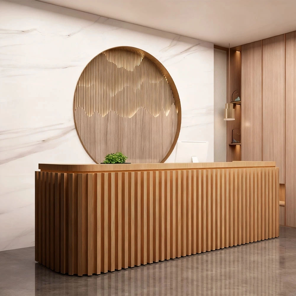 Minimalist Reception Desk - Office Front Desk - image 4