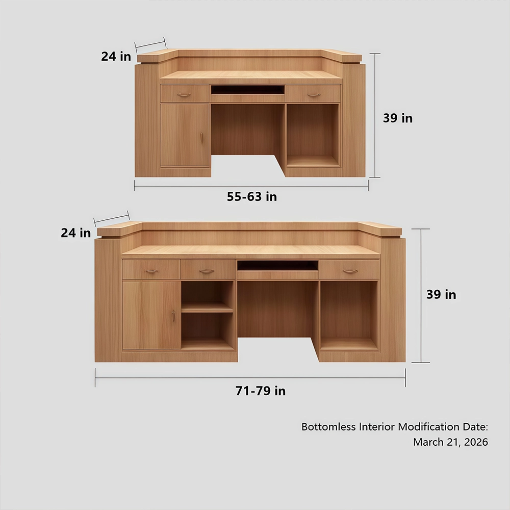 Minimalist Reception Desk - Office Front Desk - image 8