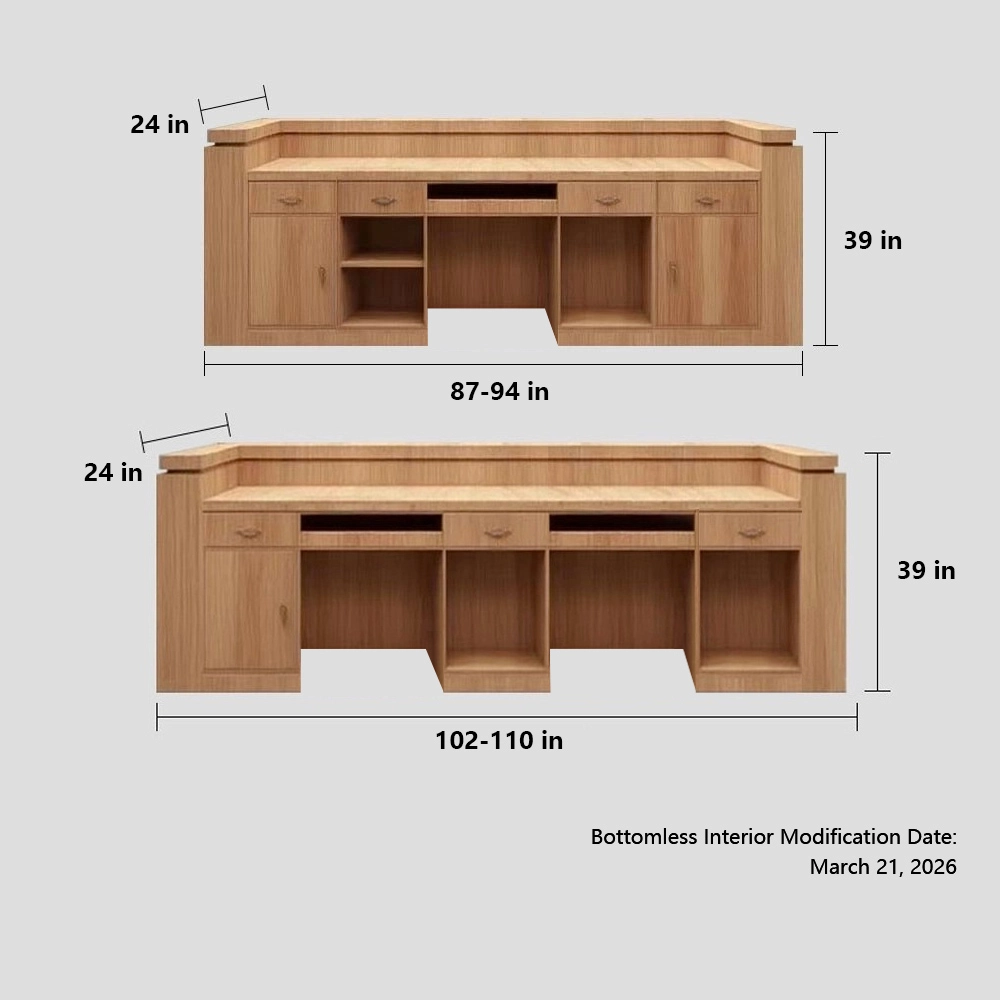 Minimalist Reception Desk - Office Front Desk - image 9