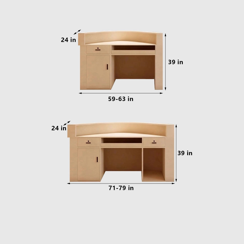 Modern Curved Reception Desk - image 26
