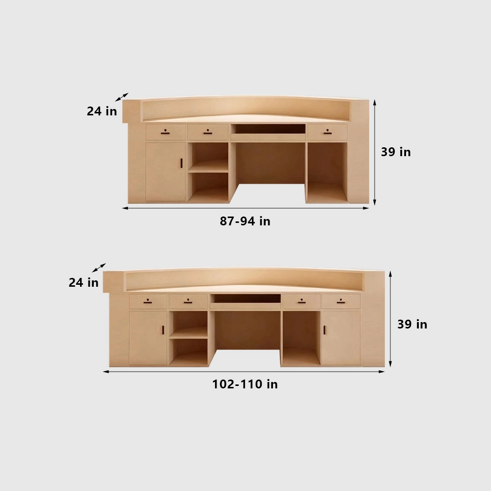 Modern Curved Reception Desk - image 27