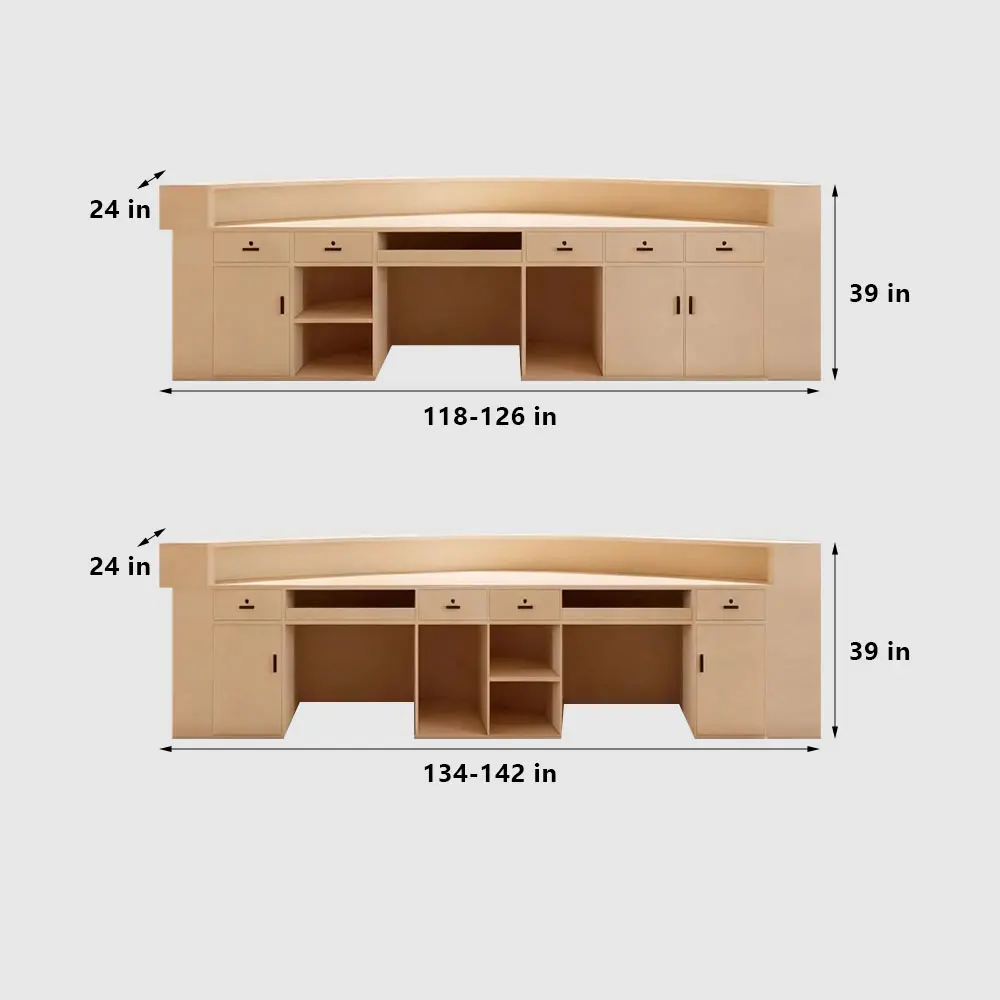 Modern Curved Reception Desk - image 28