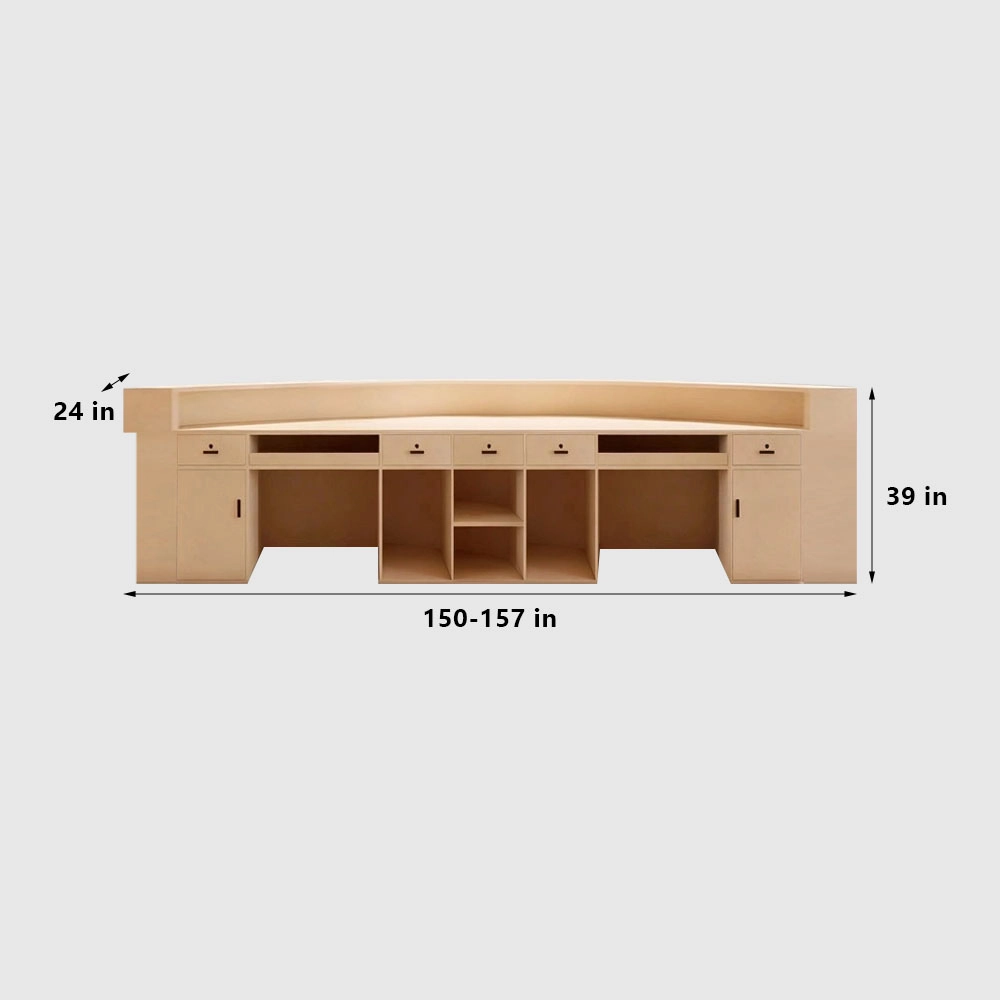 Modern Curved Reception Desk - image 29