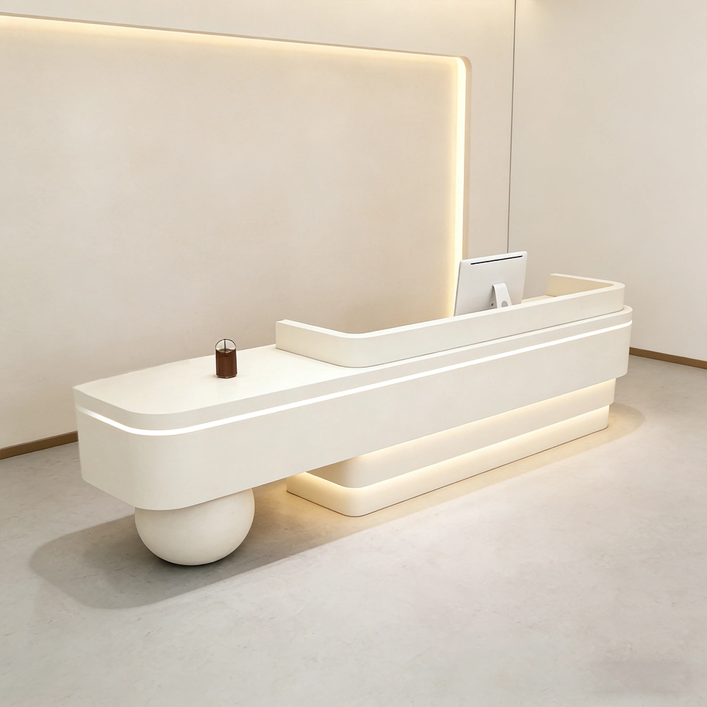 Modern Lacquer Reception Desk - Hotel &amp; Boutique Counter - image 16