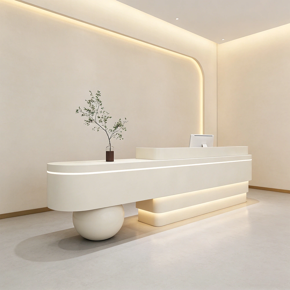 Modern Lacquer Reception Desk - Hotel &amp; Boutique Counter - image 15
