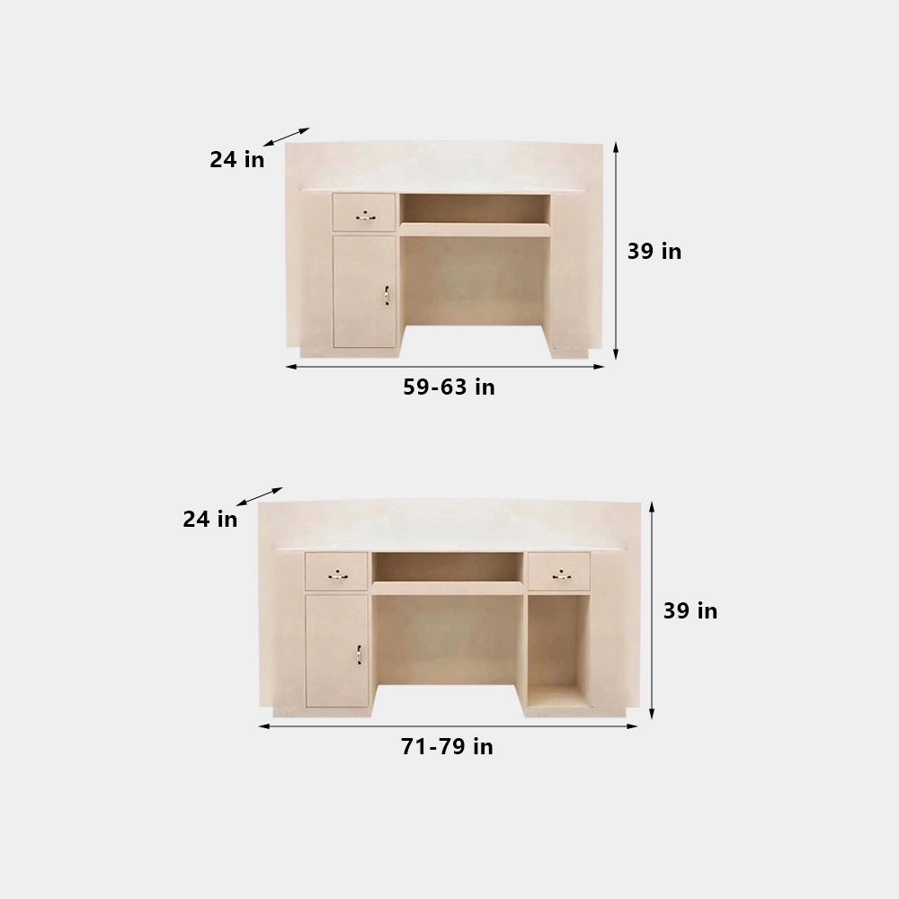 Luxury Curved Reception Desk - Salon &amp; MedSpa Counter - image 19