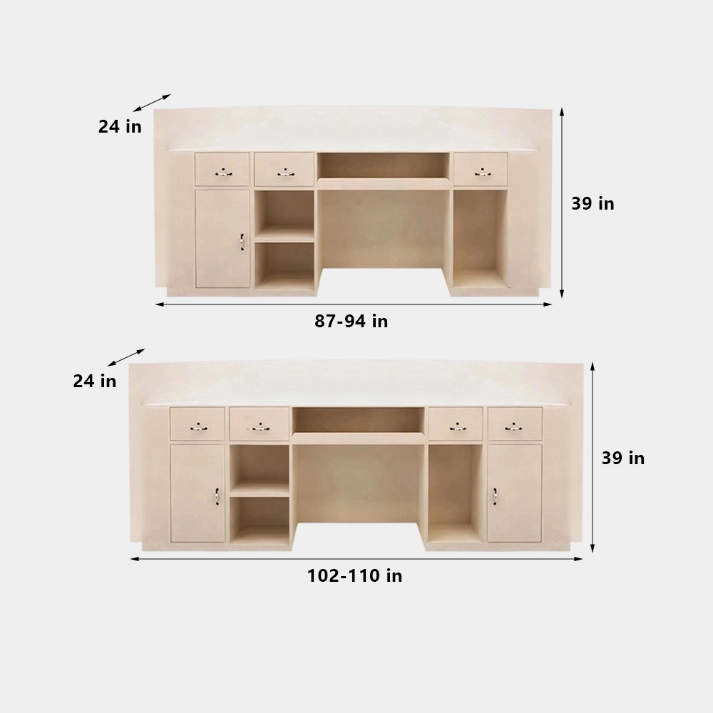 Luxury Curved Reception Desk - Salon &amp; MedSpa Counter - image 20