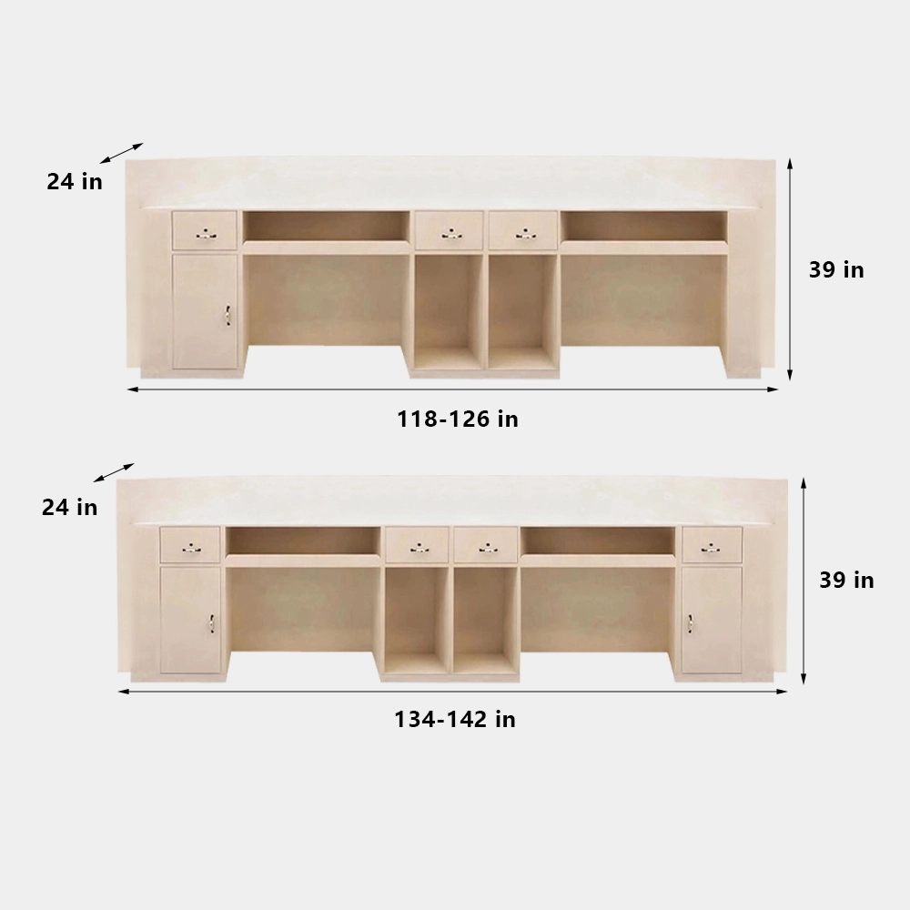 Luxury Curved Reception Desk - Salon &amp; MedSpa Counter - image 21