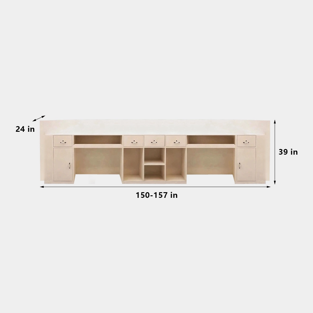 Luxury Curved Reception Desk - Salon &amp; MedSpa Counter - image 22