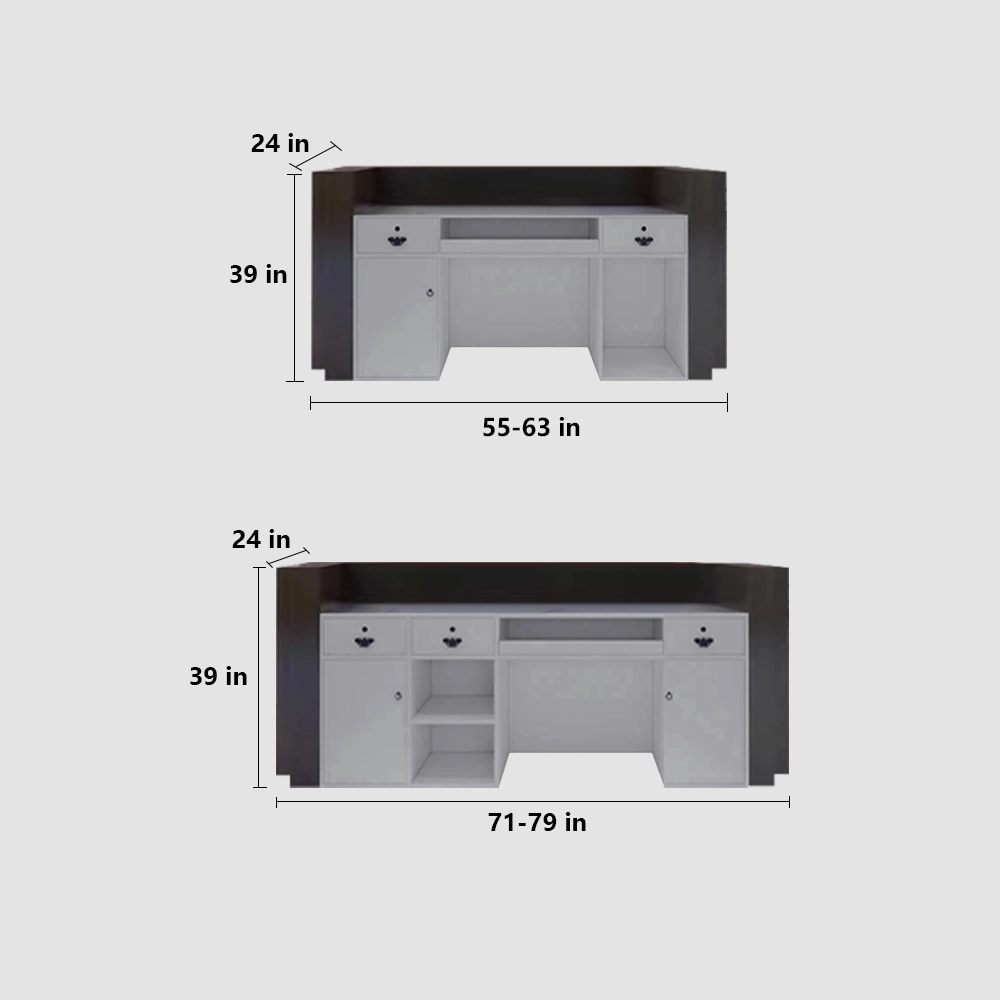 Vintage Hotel Reception Desk - Multi-Functional Bar &amp; Retail Counter - image 8