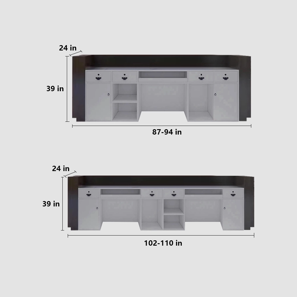 Vintage Hotel Reception Desk - Multi-Functional Bar &amp; Retail Counter - image 9