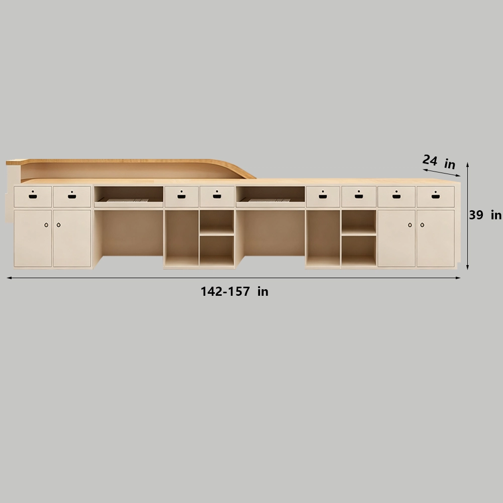 Cream Style Reception Desk - Training Center &amp; Boutique Counter - image 6
